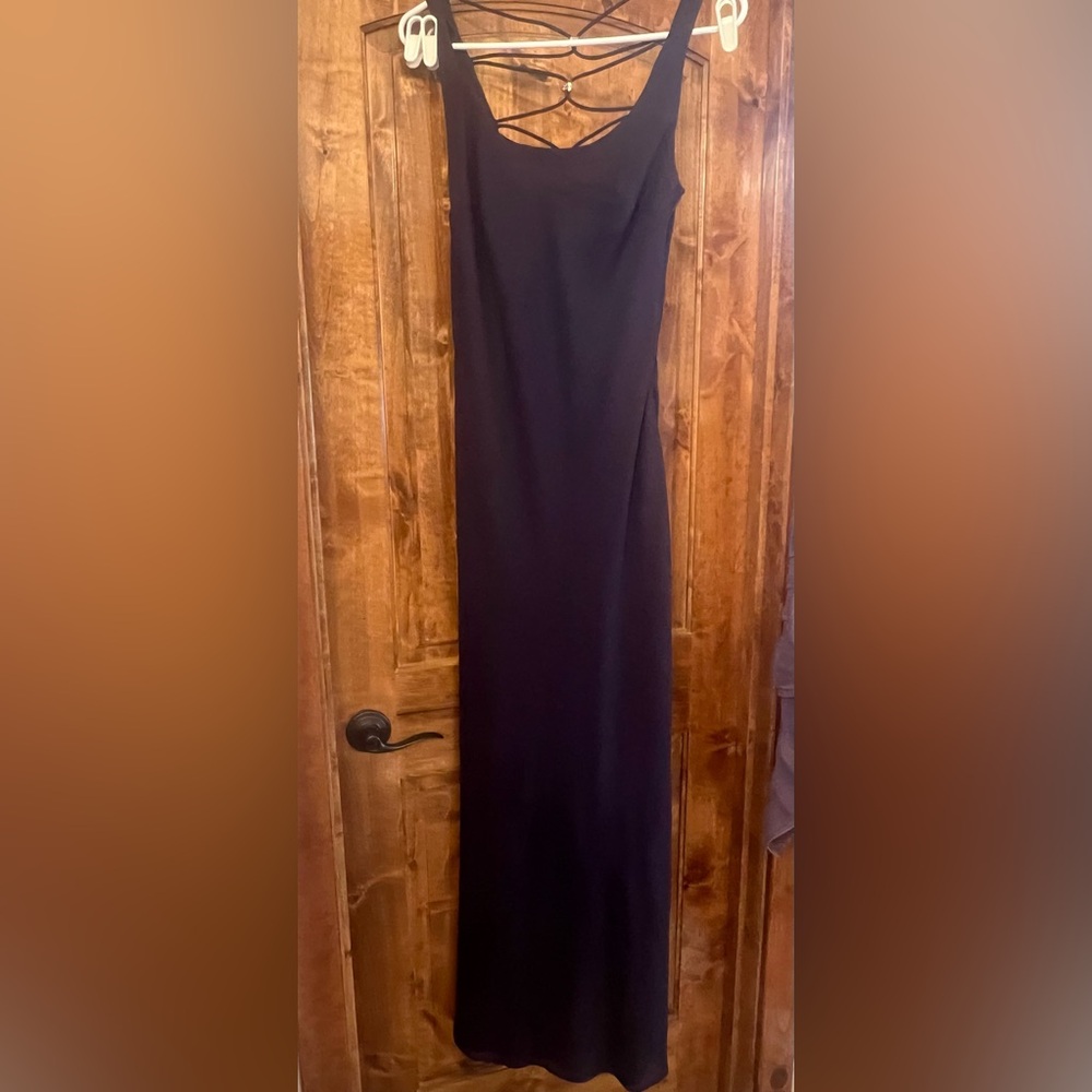 Womens Navy Maxi Dress. Size 11/12.